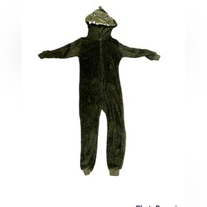Alligator Hooded Zip Up Fleece Pajamas for Kids
